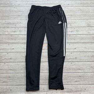 Adidas Track Pants Men's Medium Black Tiro 21 Tapered Aeroready Athletic Joggers